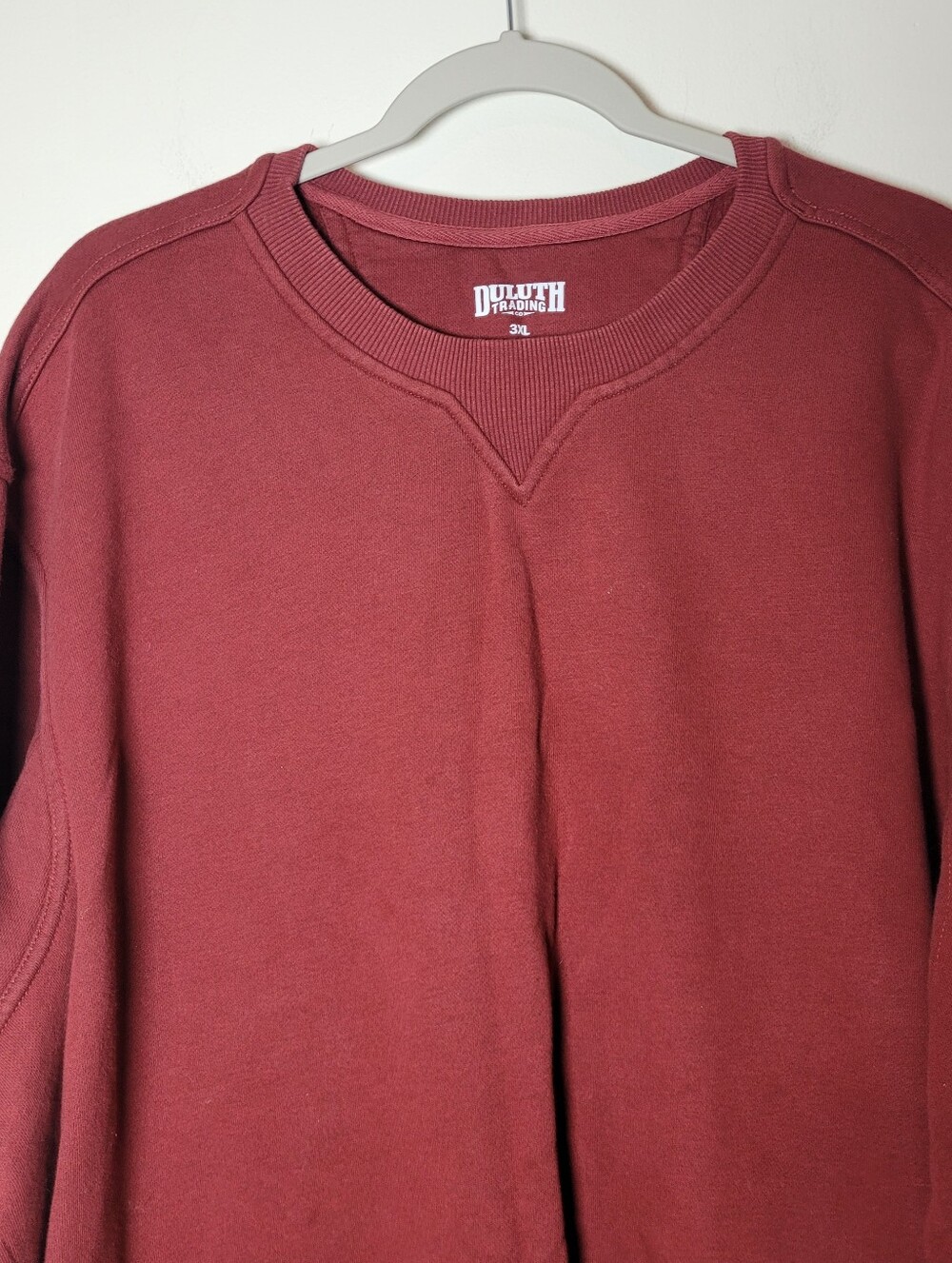 Duluth Trading Co Men Sweatshirt  Brick Red Crewneck 3XL Long Sleeve